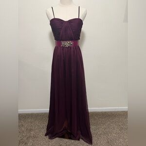 Adrianna Papell Formal Dress Style 091900710 woman size 4 burgandy maroon